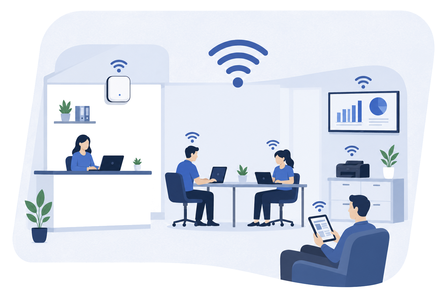 iWispr fixed wireless equipment serving a local home